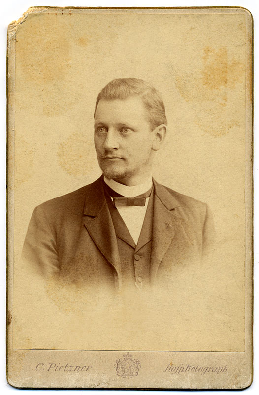 Албрехт Пенк, професор Јована Цвијића, 1889, фотографија, Музеј града Београда, ЈЦ 116